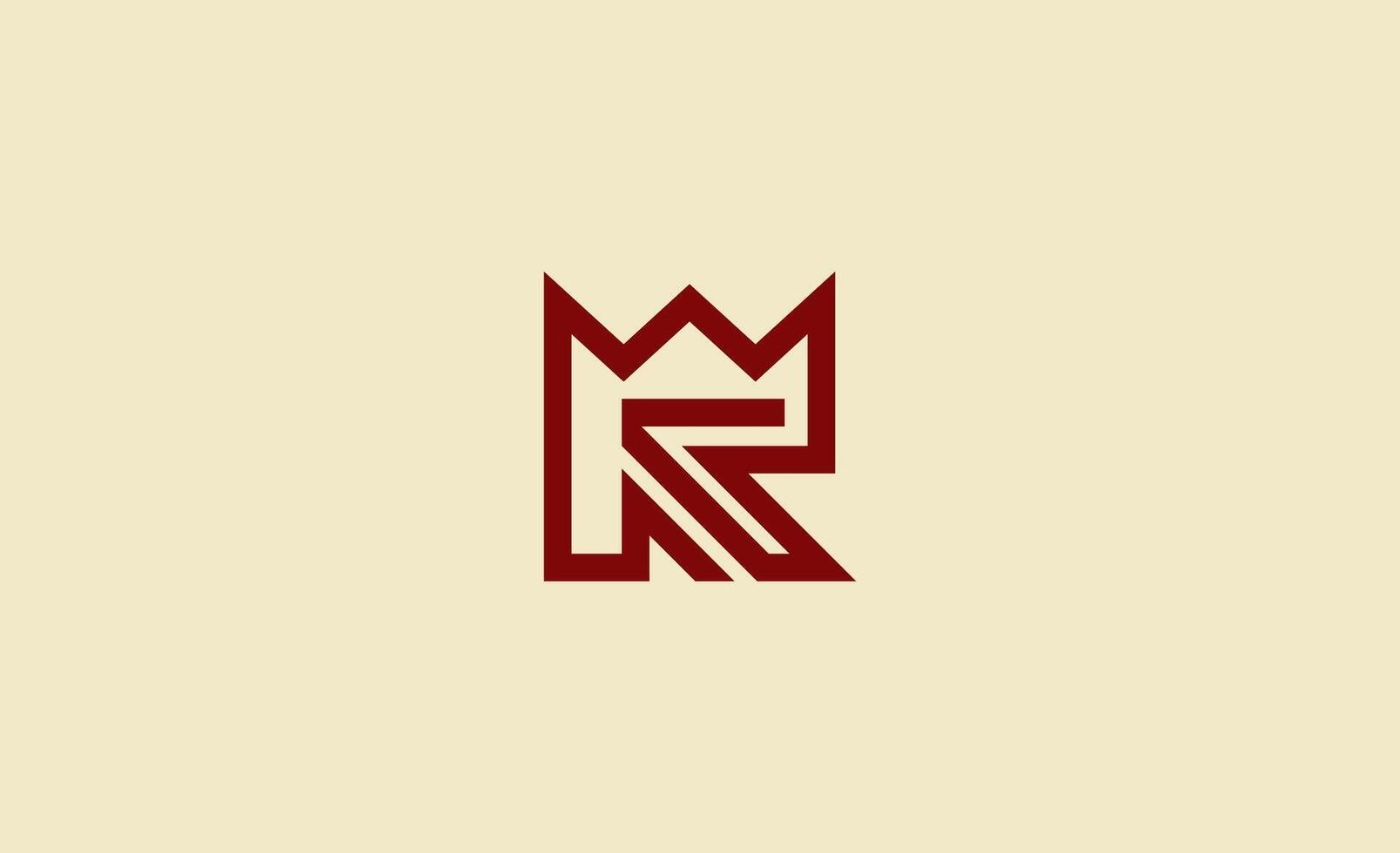 Crown Logo with Letter R. Elegant, King, Royal and Premium concept for Luxury and jewellery Brand. vector