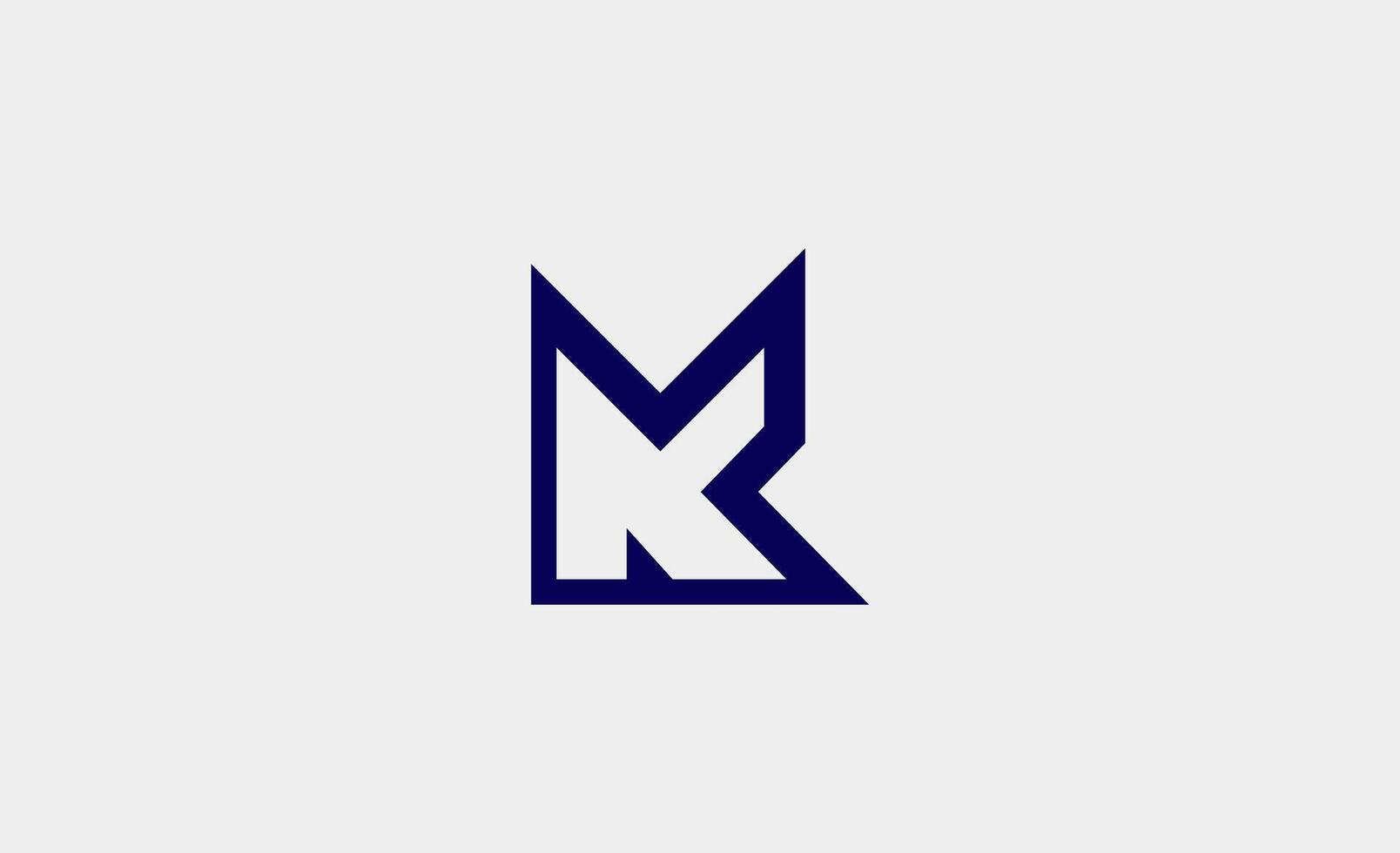 Logo Letter K and Arrow. Modern Simple and Minimalist concept. vector