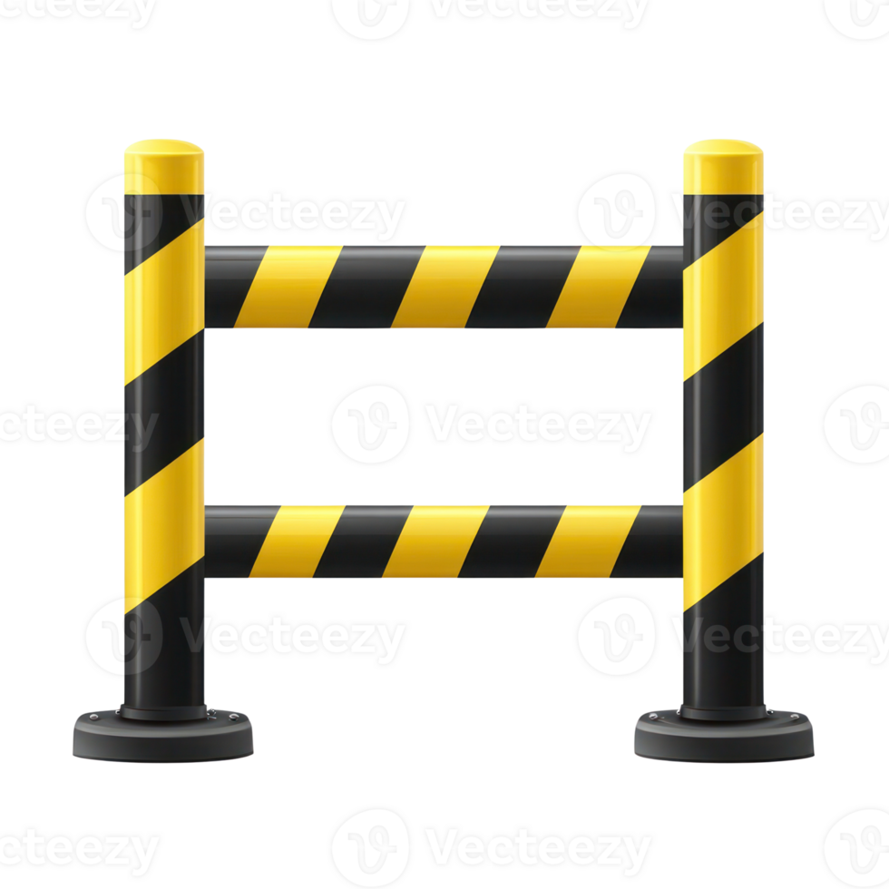 Safety barrier for construction site or hazard area to prevent accidents and ensure public safety png