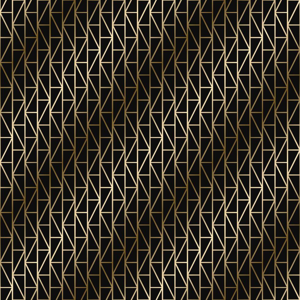 golden seamless ornamental luxury geometric pattern - outline art deco rich design. Repeatable elegant royal background. Symmetry endless print vector