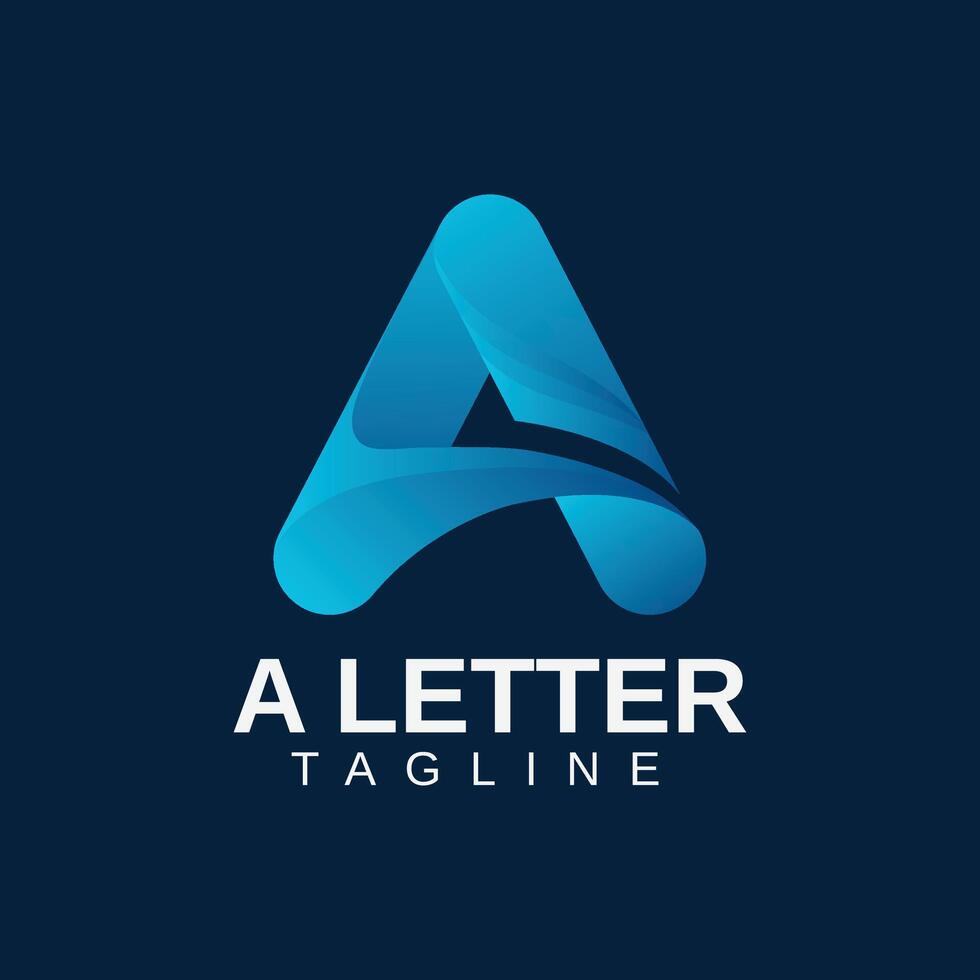 Modern Letter A Logo Design, Professional, Creative and Custom Branding for Any Business vector