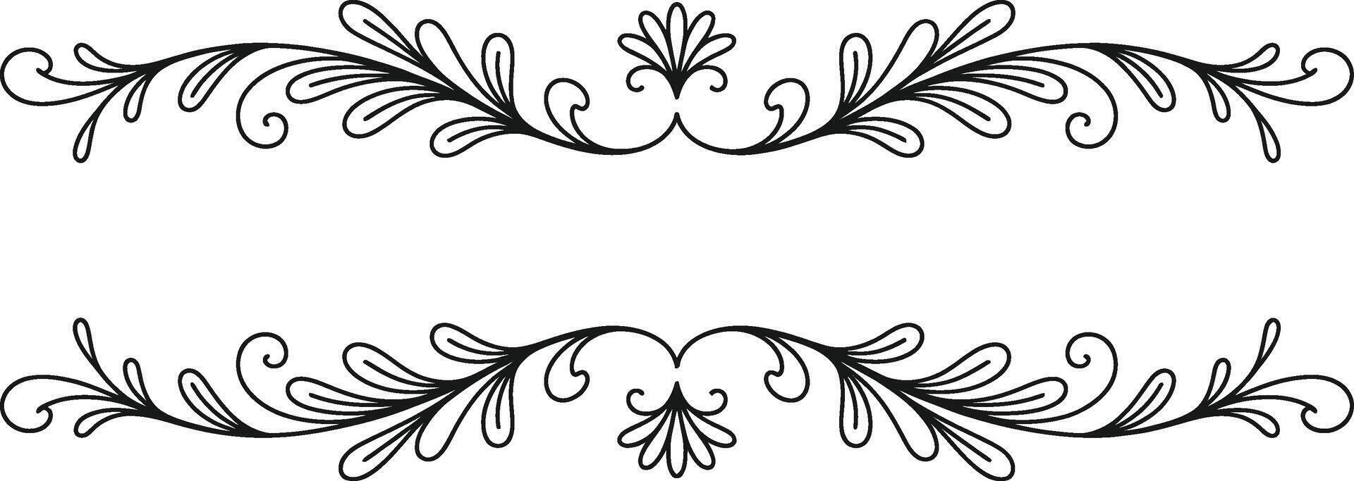 Elegant floral frame design with decorative elements illustration vector