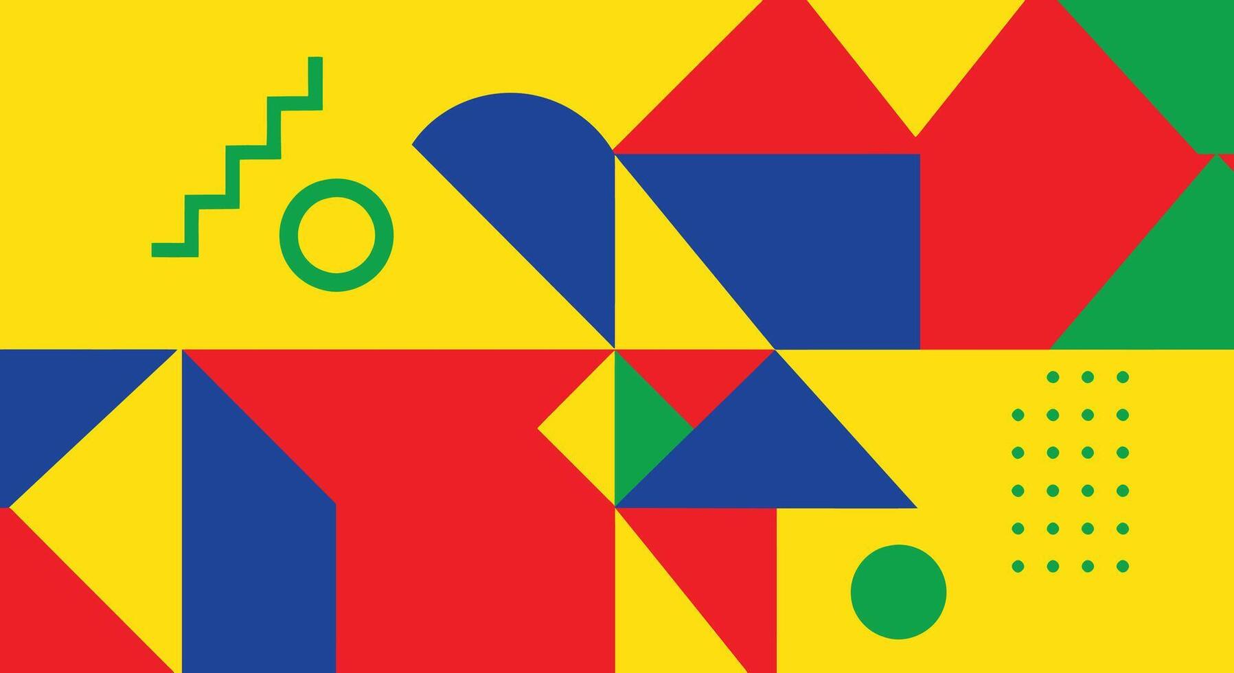 Abstract Geometric Shapes Art - Modern Design Elements in EPS vector