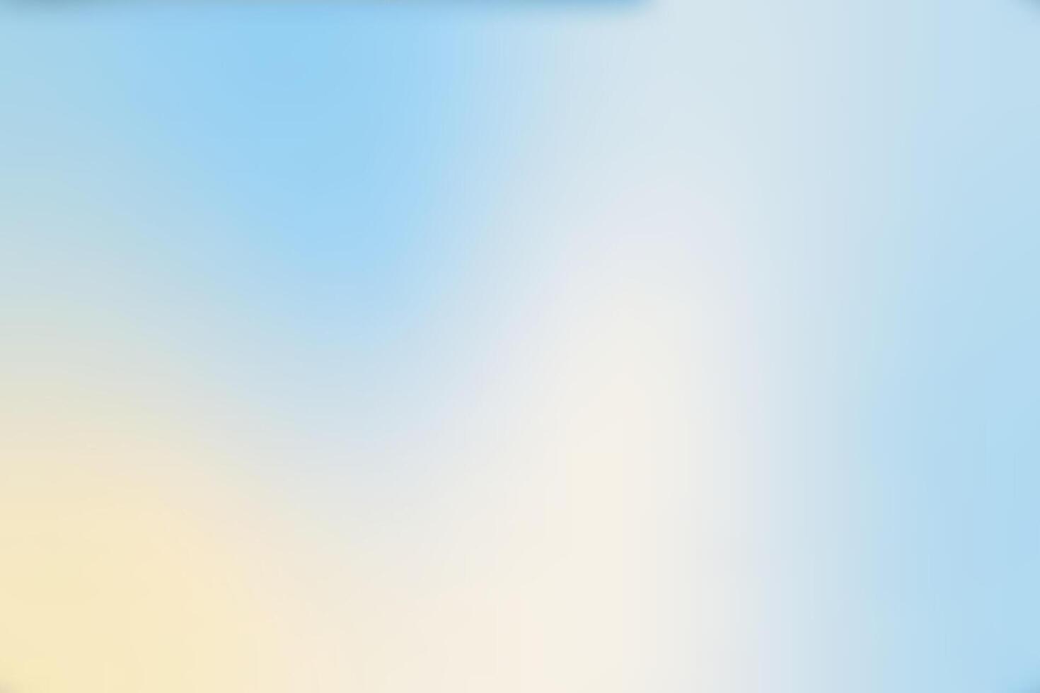 gentle gradient background of yellow and blue in horizontal screen vector