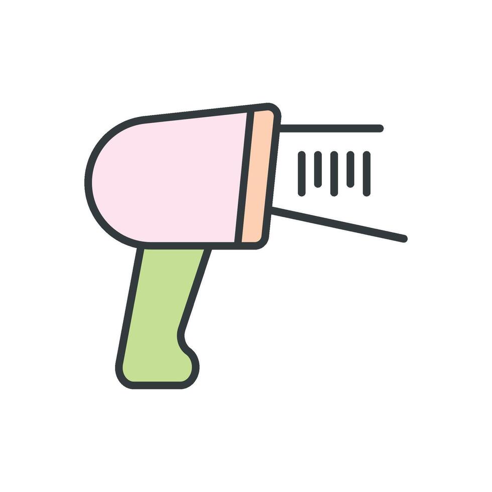 Bar code Scanner Icon illustration design templates simple and modern concept isolated on white vector