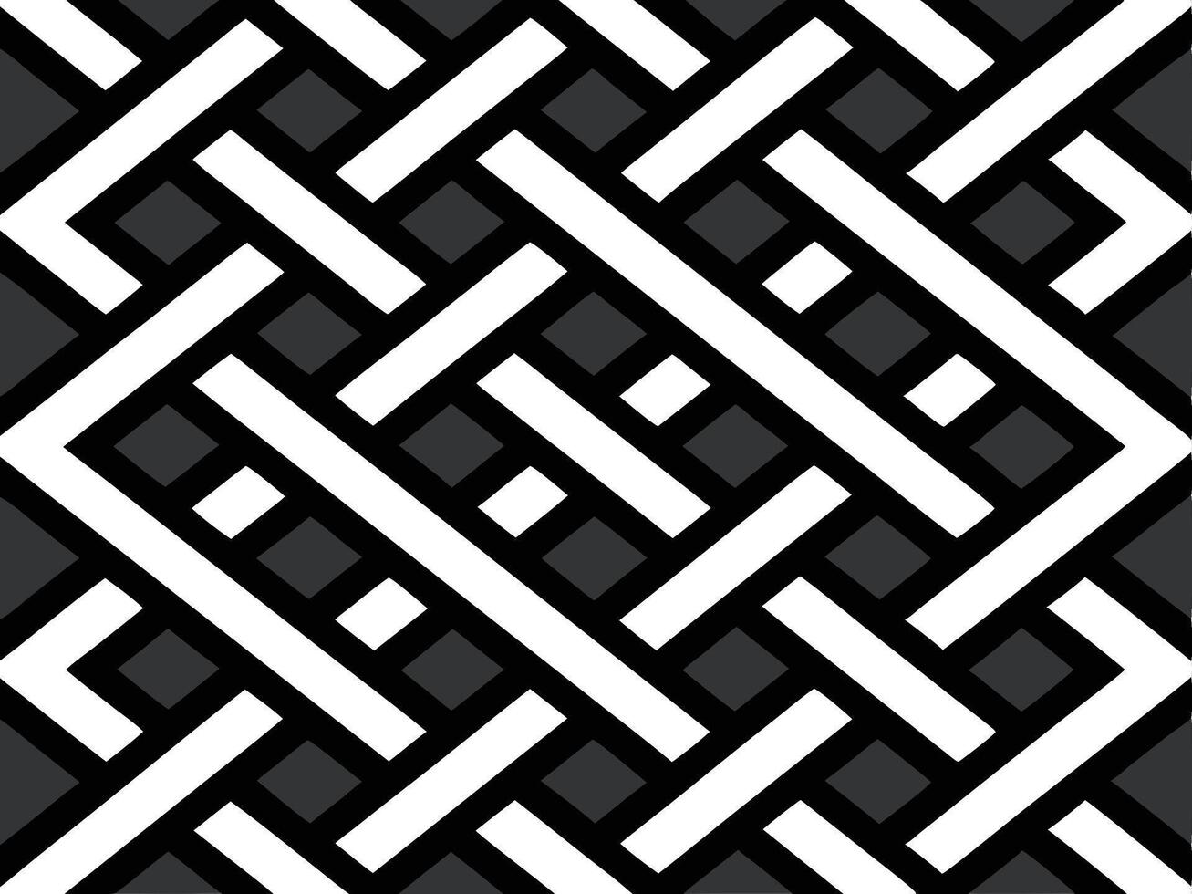 Abstract geometric pattern with white lines over a dark gray background creating an artistic design. vector