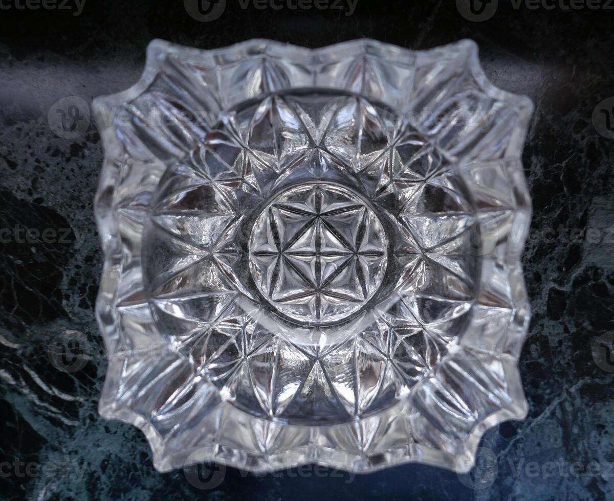 vintage glass ashtray photo