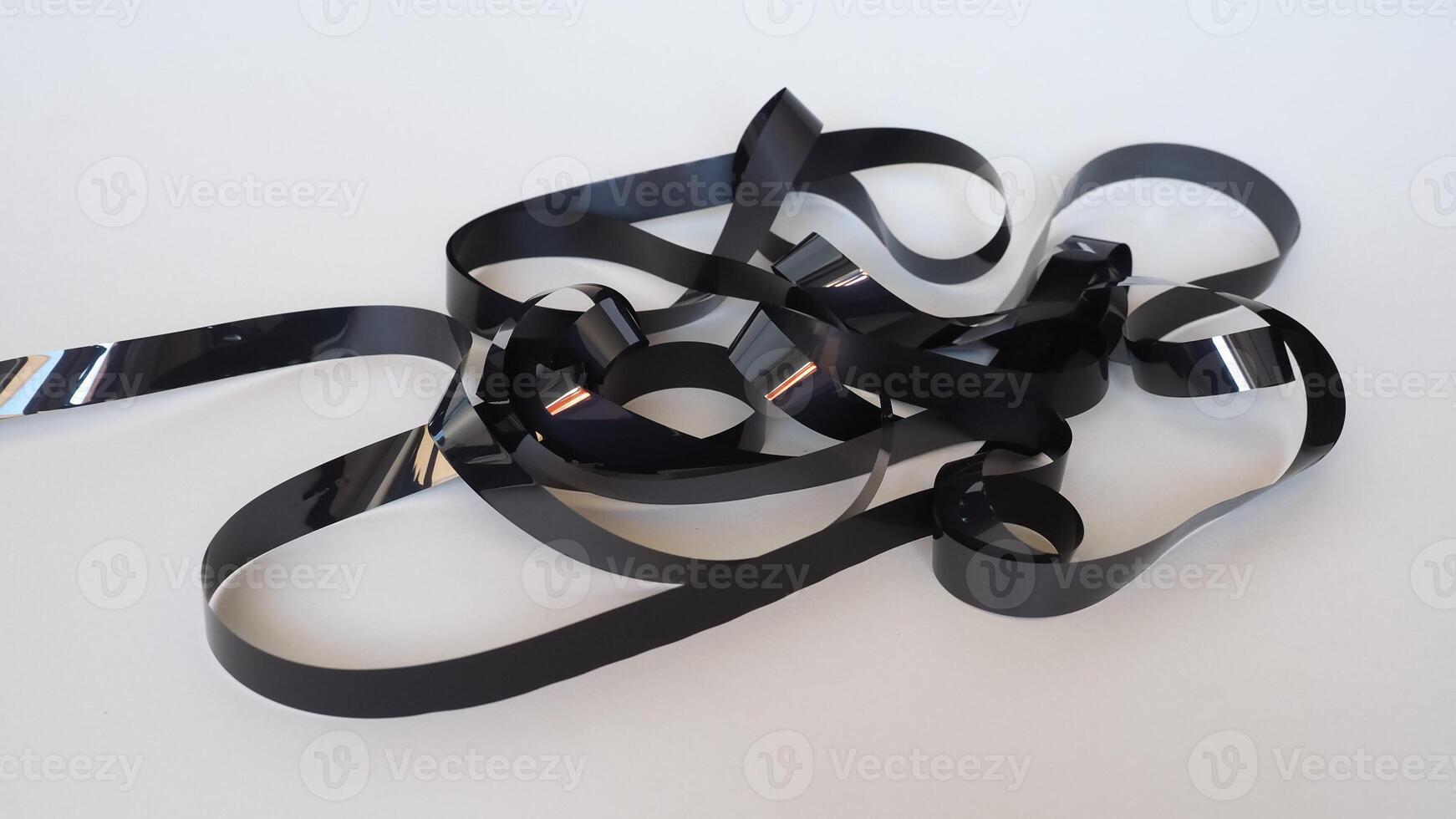 magnetic tape tangled photo