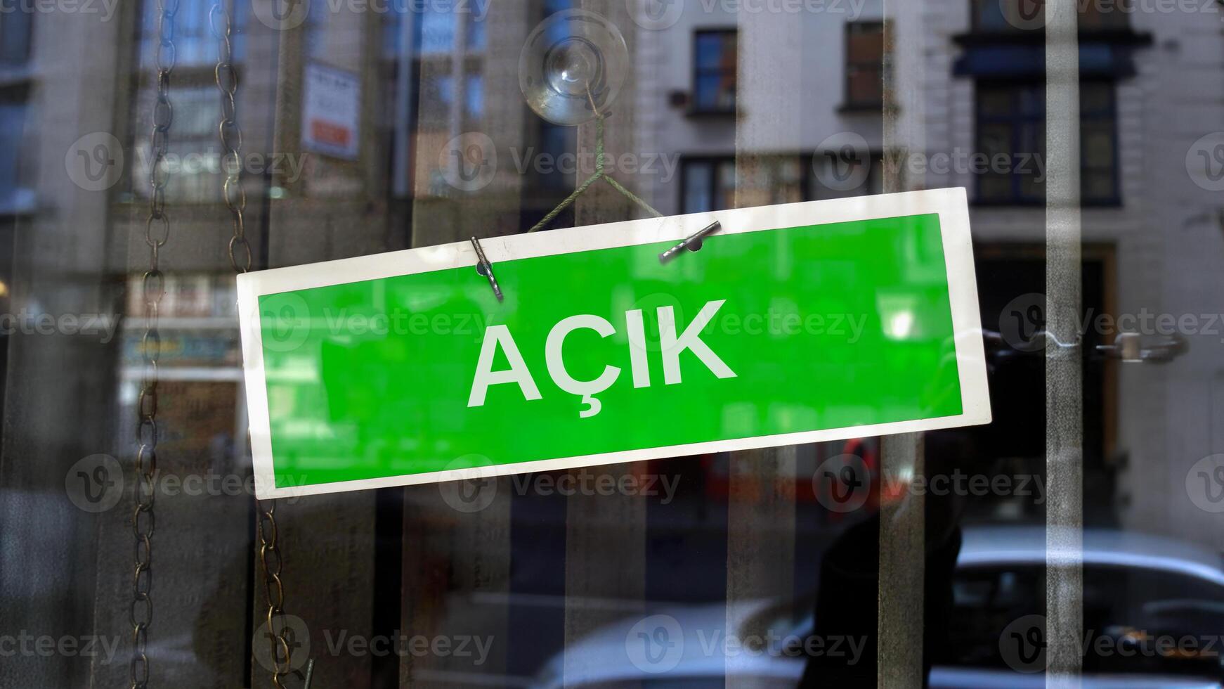 open sign in Turkish photo