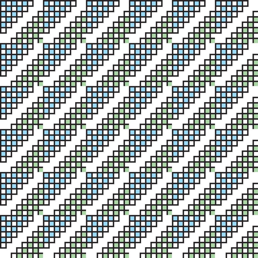 Colorful geometric seamless pattern with bold forms, suitable for digital art, textile prints, website elements, and packaging. vector