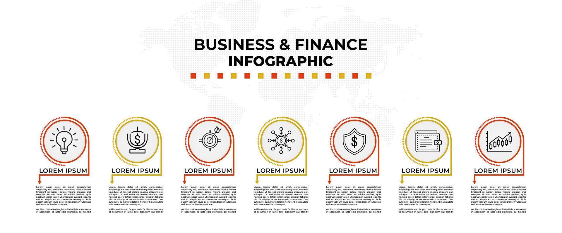 Modern business and finance infographic template design. Info graph template design for business and finance industry. Used for economy, diagram, chart, strategy, presentation template vector