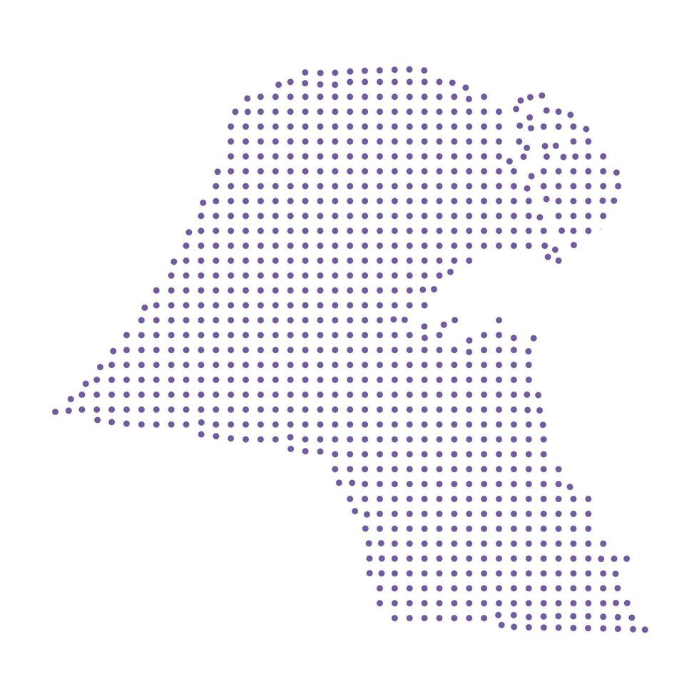 Kosovo map dotted pattern design purple circle vector
