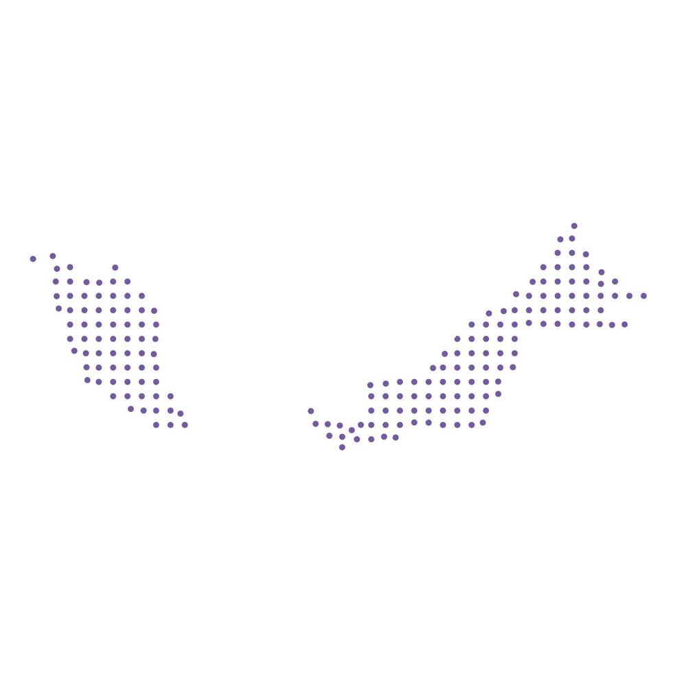 Malawi map dotted pattern design purple circle vector