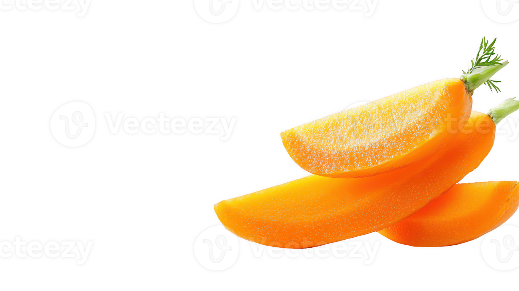 Glistening Orange Slices with Iridescent Glitter on Transparent Background png