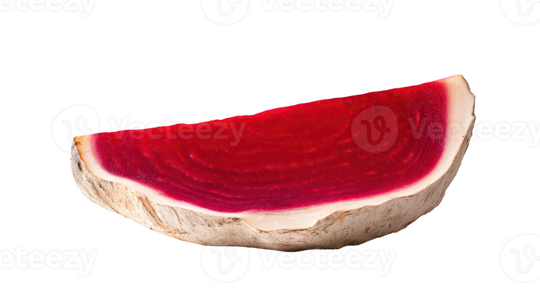 Vibrant Red Beet Slice on Transparent Background png