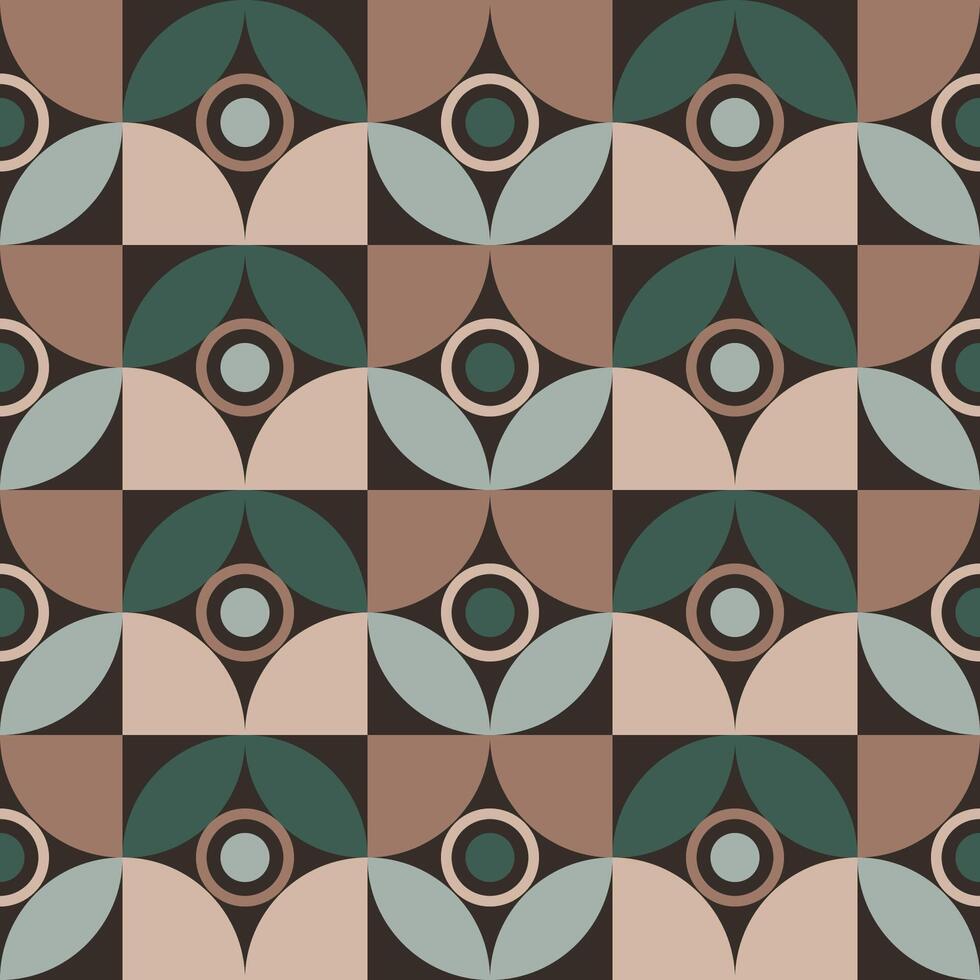 Minimalist Mid Century Modern Style Seamless Pattern vector