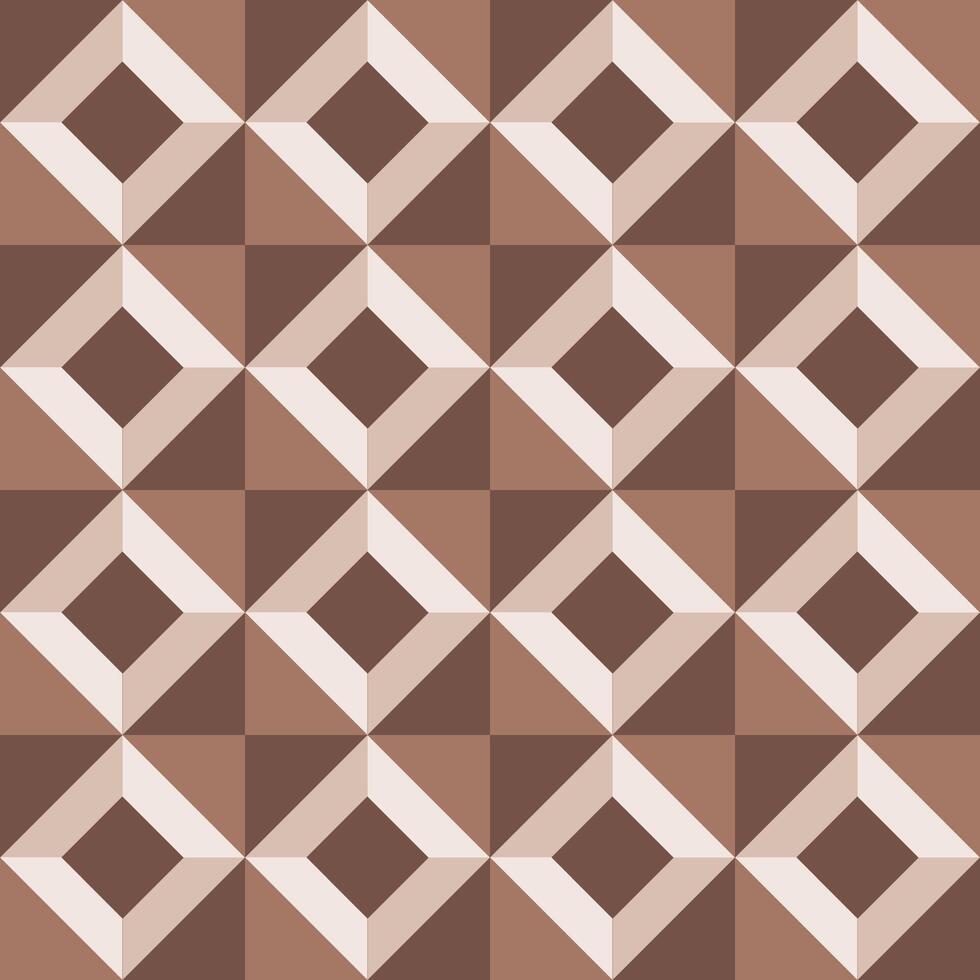 Minimalist Geometric Mid Mod Coffee Mocha Seamless Pattern vector