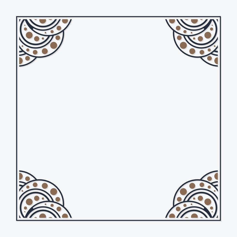 Ornament Frame Design template vector