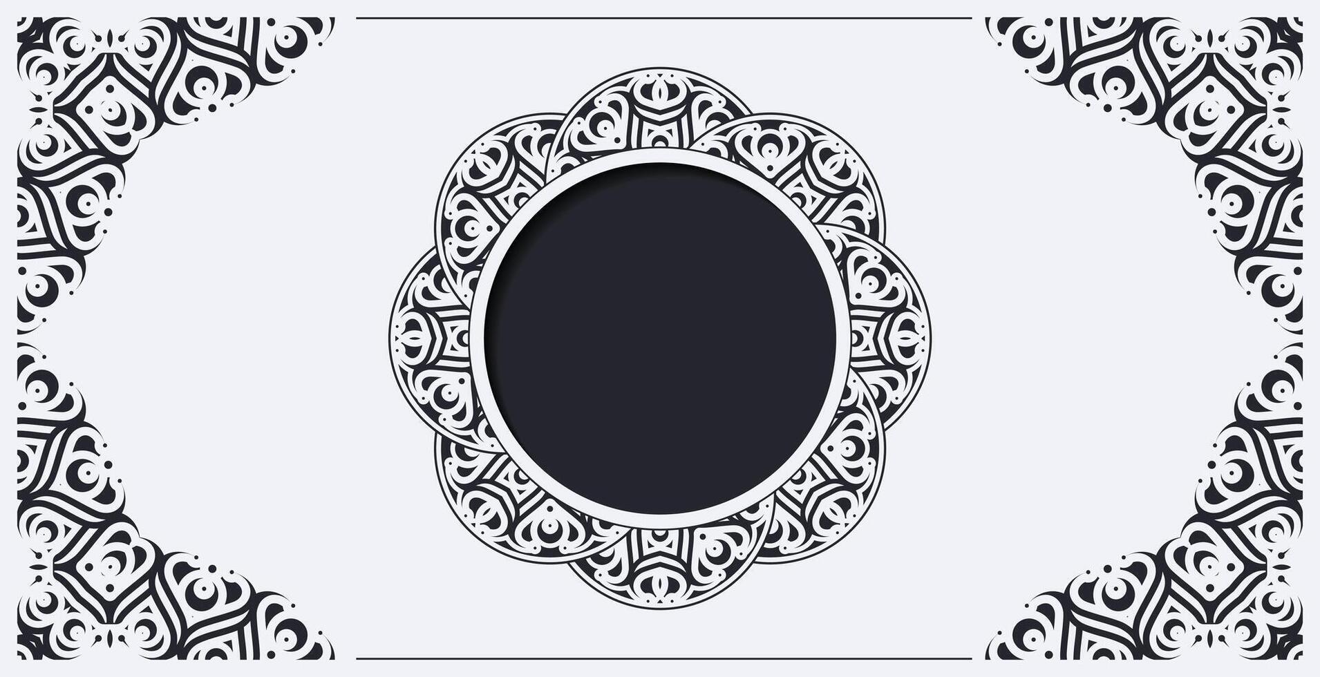 circle ornamental background design template vector