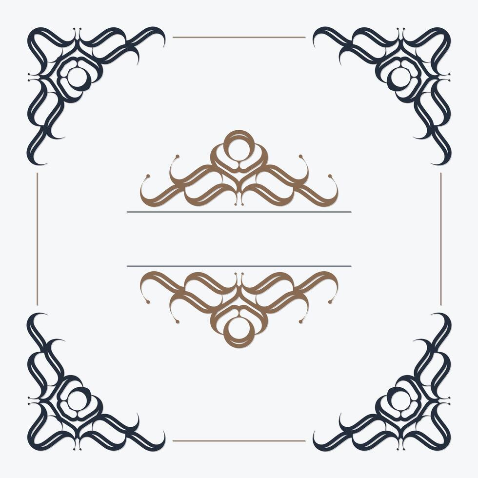 Elegant Ornament Frame Design vector