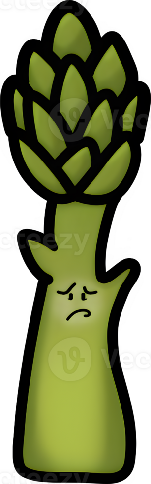 cartoon artichoke with sad face png