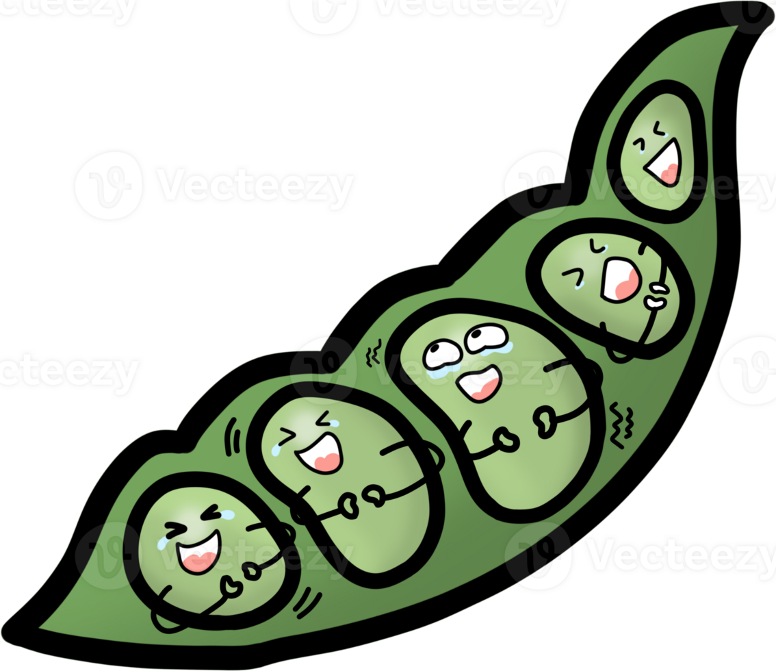 cartoon Pea Laugh Explosion png