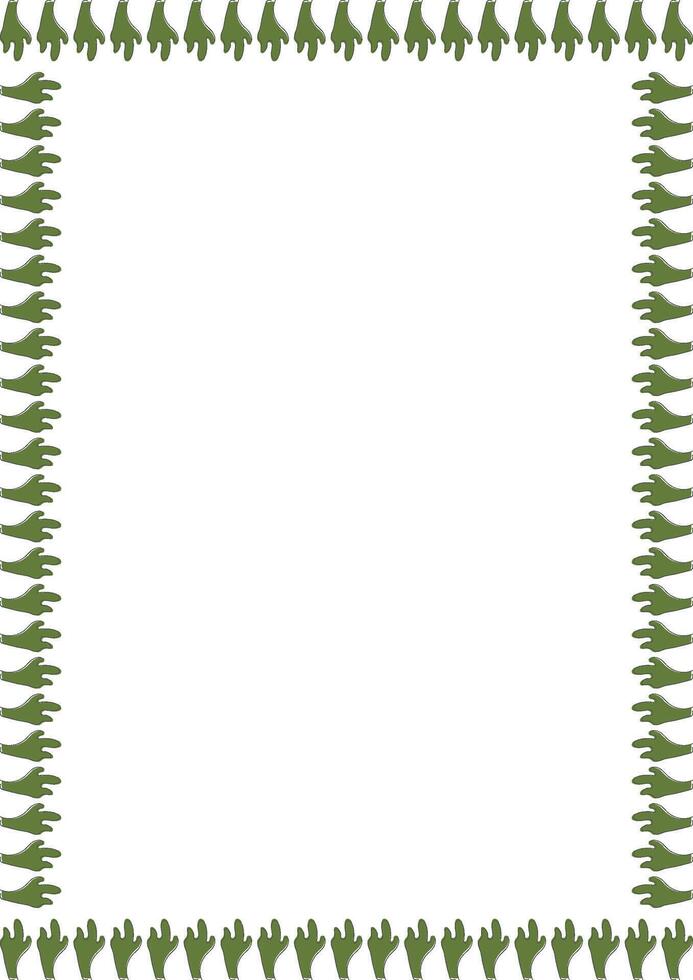 Cactus frame. Wild west Arizona border with empty space for your text vector