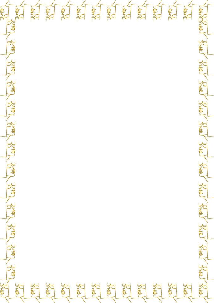 Aesthetic simple frame. woman fashion frame for text. Simple template element for design vector