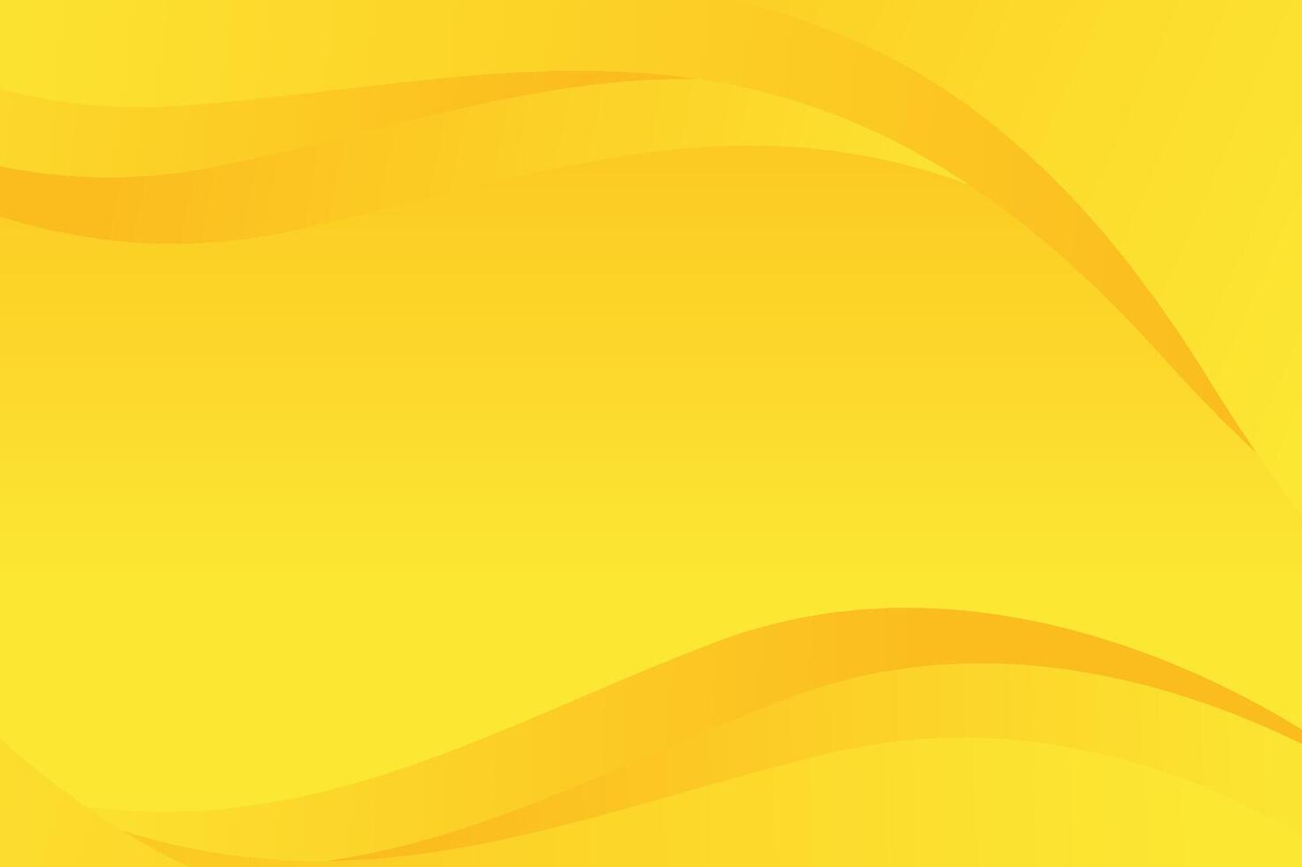 yellow wavy abstract background luxury vector