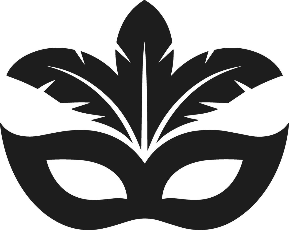 Decorative Masquerade Mask Silhouette for New Year Party and Celebration vector
