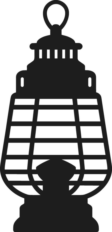 Traditional Lantern Silhouette Illustration vector