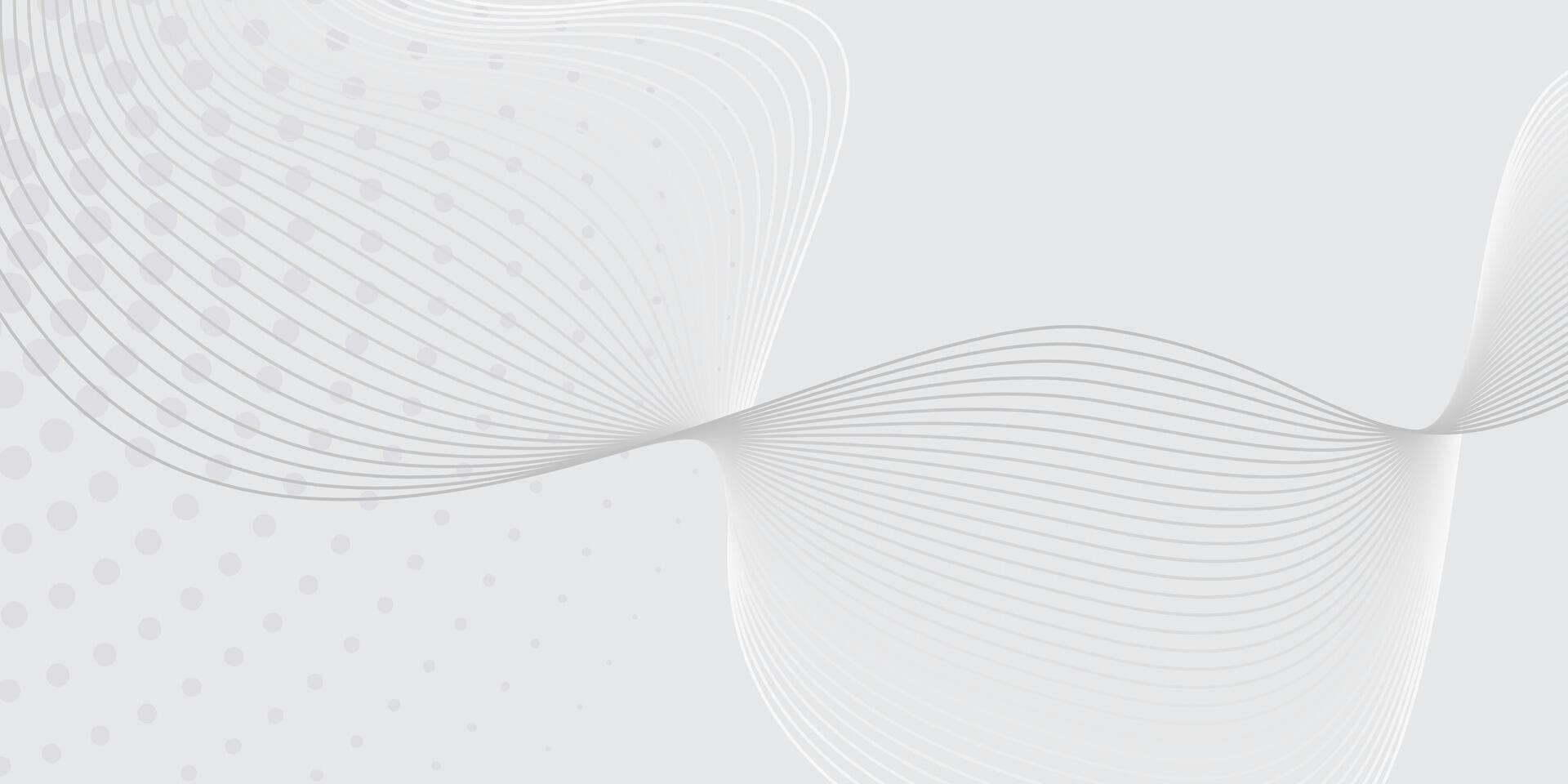 Light Gray Abstract Wave Background with Subtle Dot and Line Patterns vector