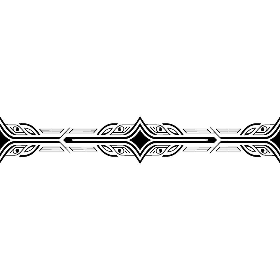 Elegant Art Deco Ornament Black Linear Pattern on Gradient White vector