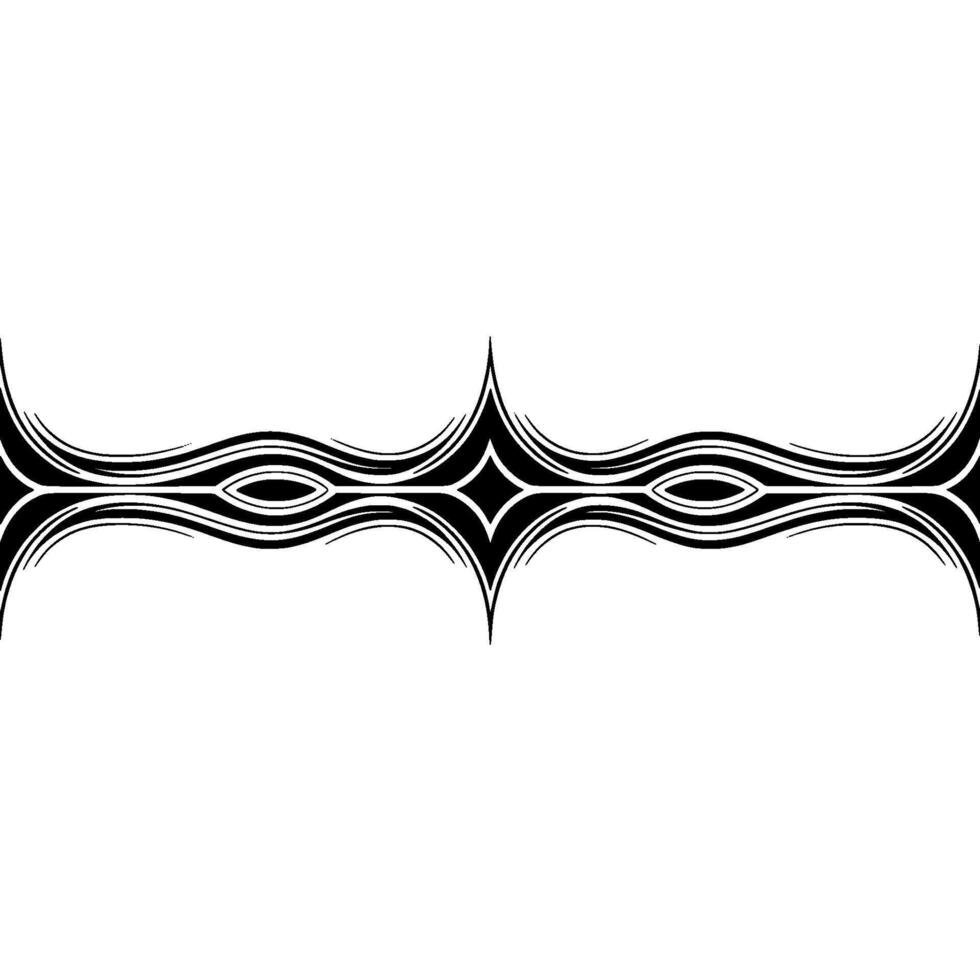 Geometric Ornament in Black and White on Gradient Background vector