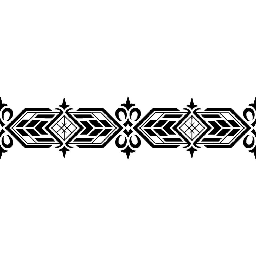 Black Geometric Border on Gradient Background vector