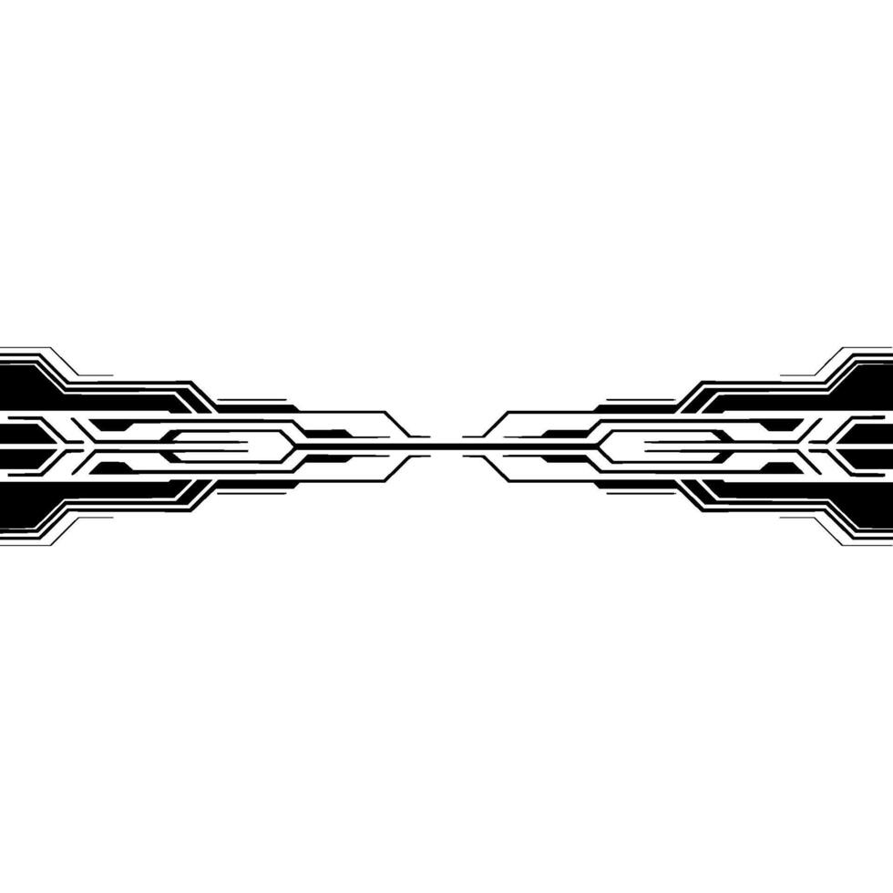 Futuristic Technology Black Circuitry on Gradient Background vector