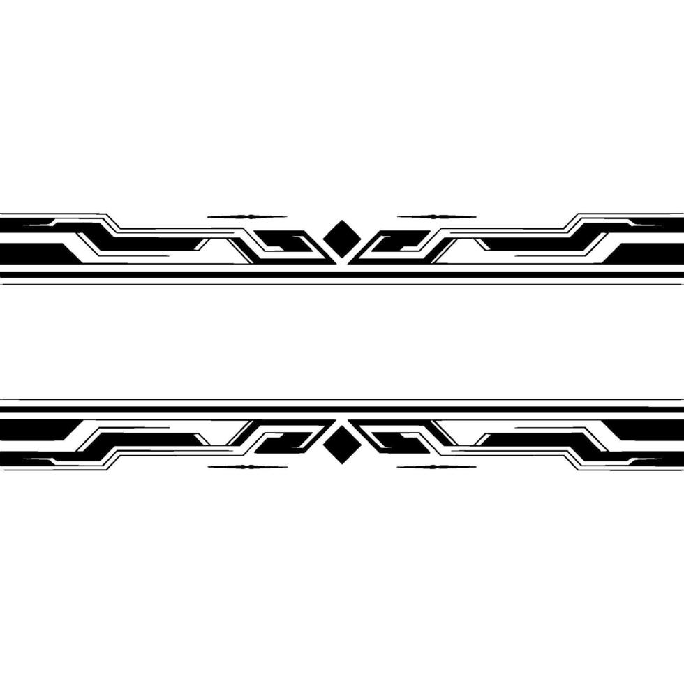 Futuristic Tech Element, Black White Banner Template vector