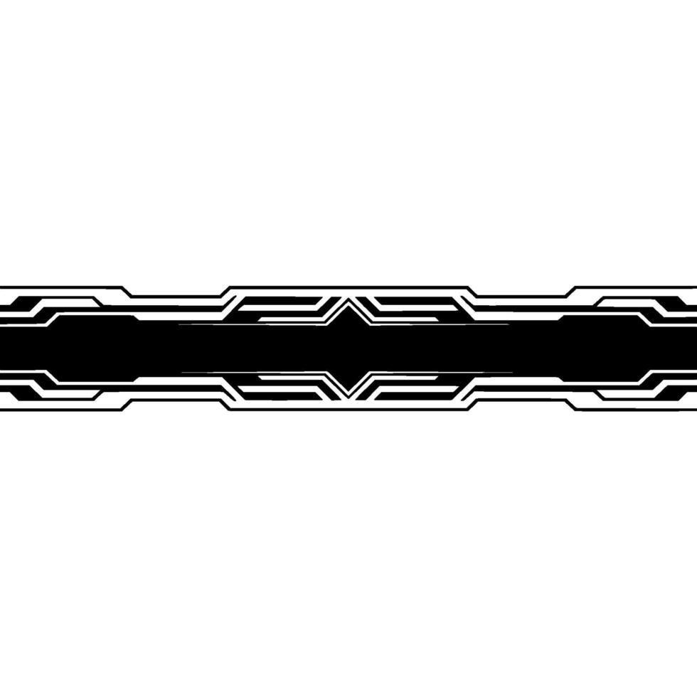 Futuristic Tech Banner Black White Geometric vector