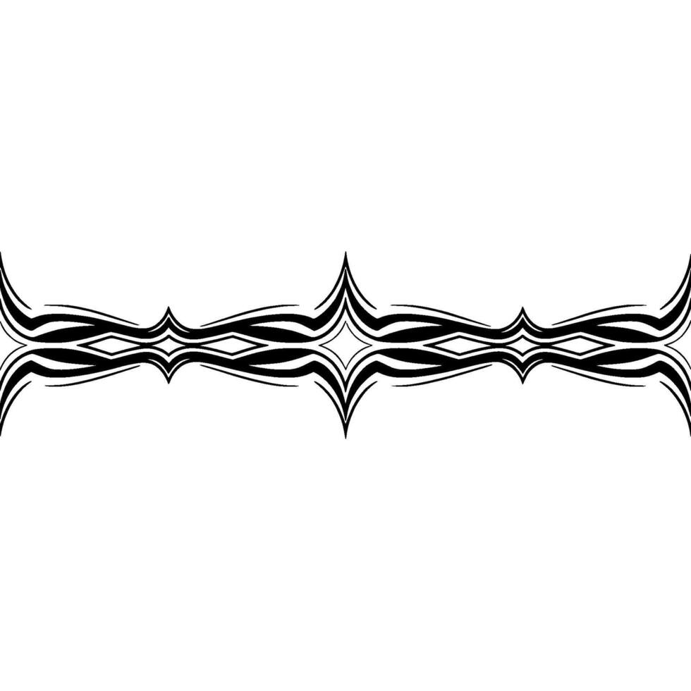 Abstract Black Tribal Ornament on Gradient Background vector