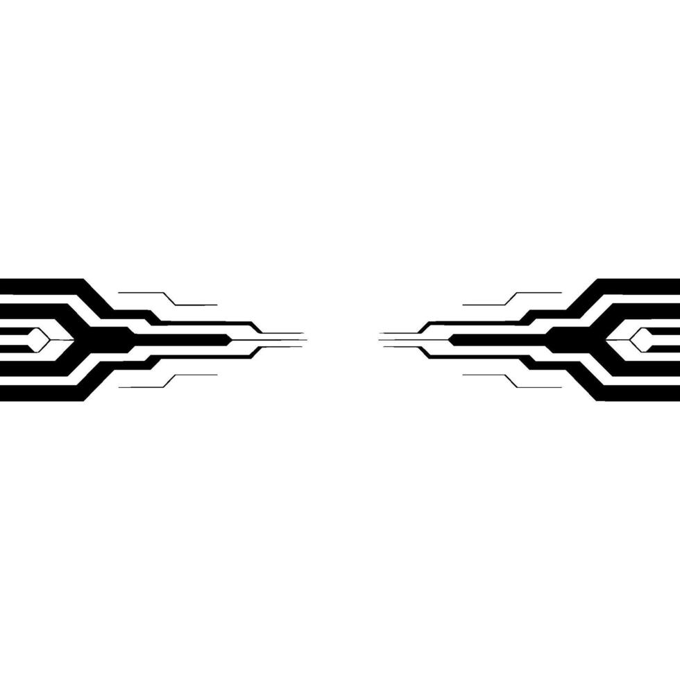 Abstract Circuitry Lines on White Modern Technology Background vector