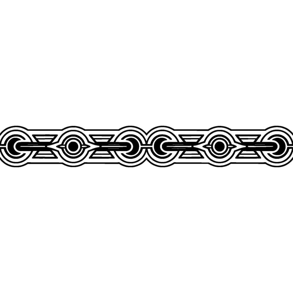 Art Deco Geometric Border Minimalist Illustration vector