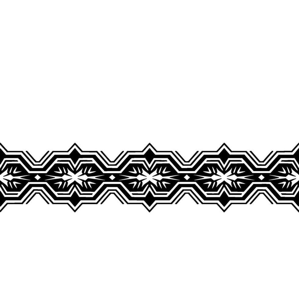 Abstract Geometric Border Element in Black on Gradient White vector