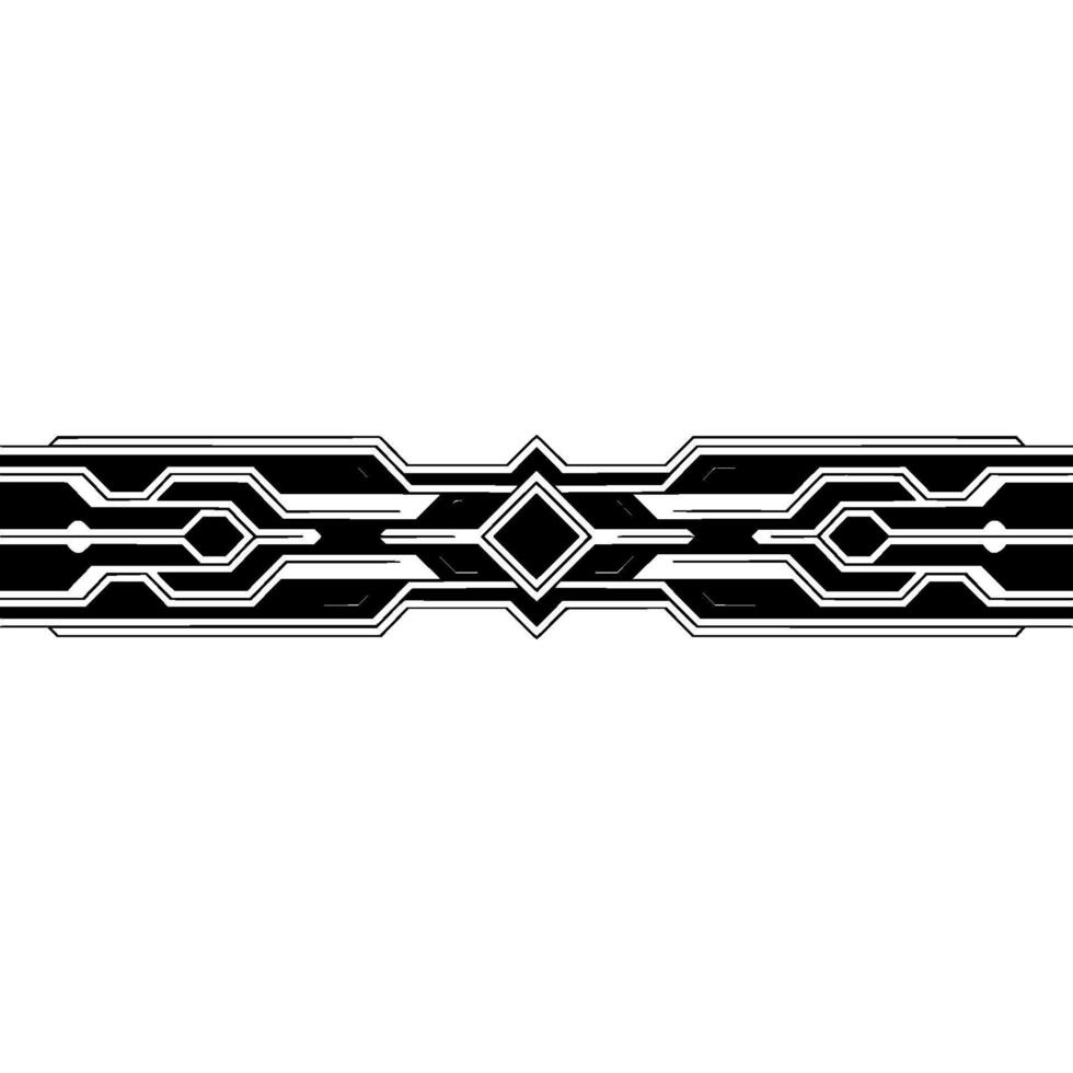 Geometric Tech Border Futuristic , Modern Abstract Element vector