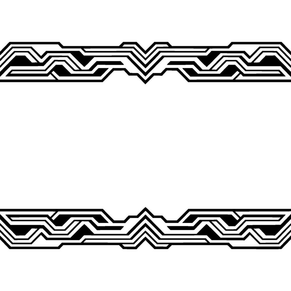 Geometric Border Black Lines on Gradient Background vector
