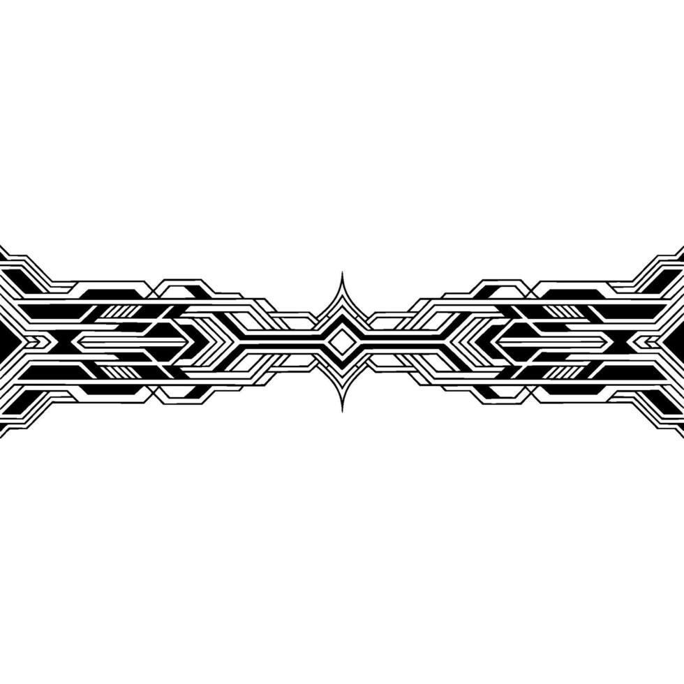 Symmetric Black White Geometric for Modern Backgrounds vector