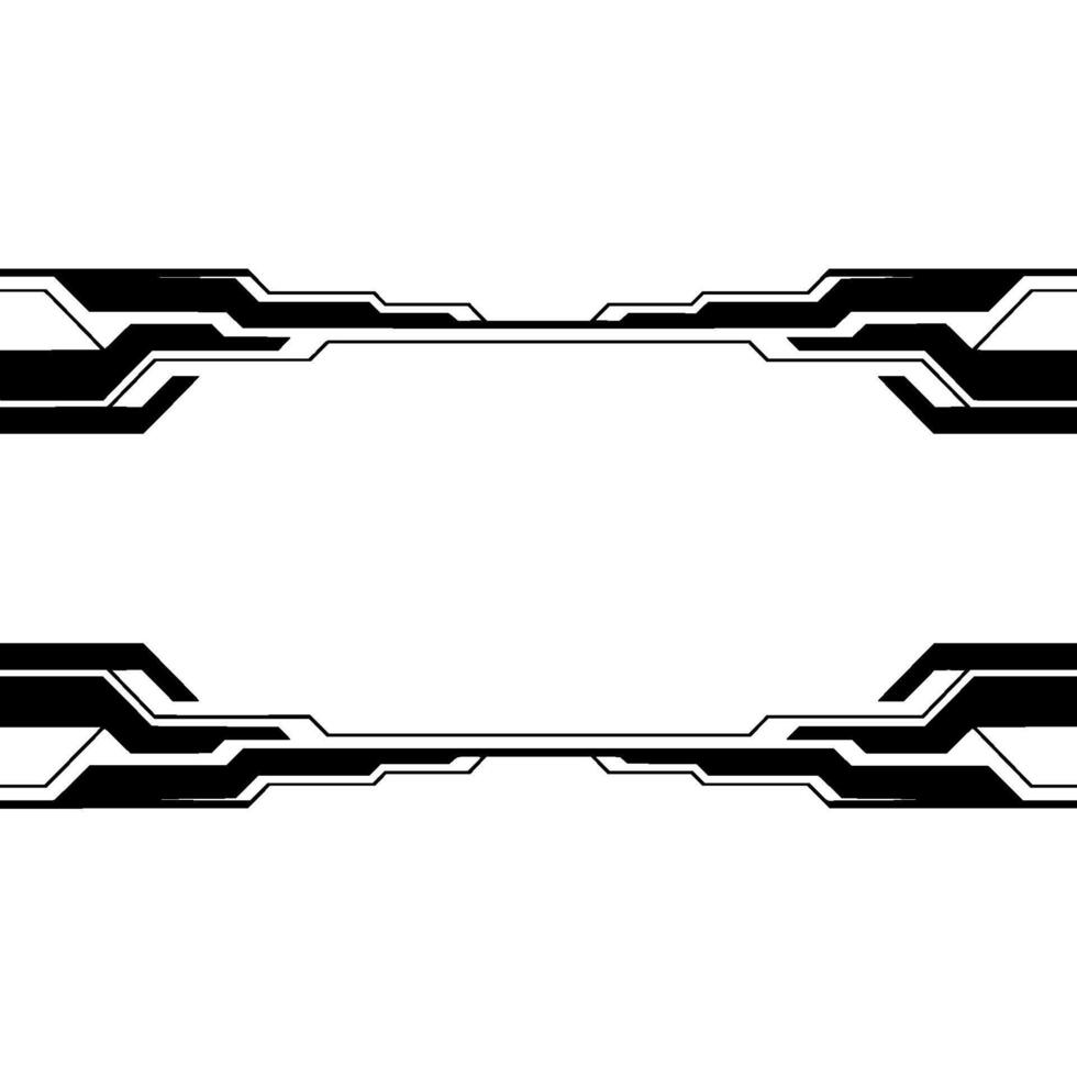 Futuristic Interface Black Lines on Gray Background vector