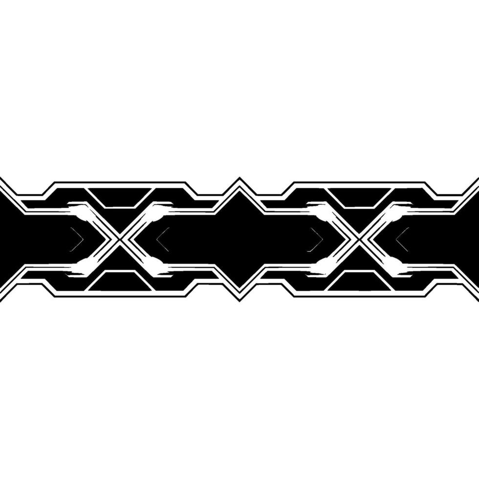 Futuristic Tech Interface Background, Black White Geometric vector