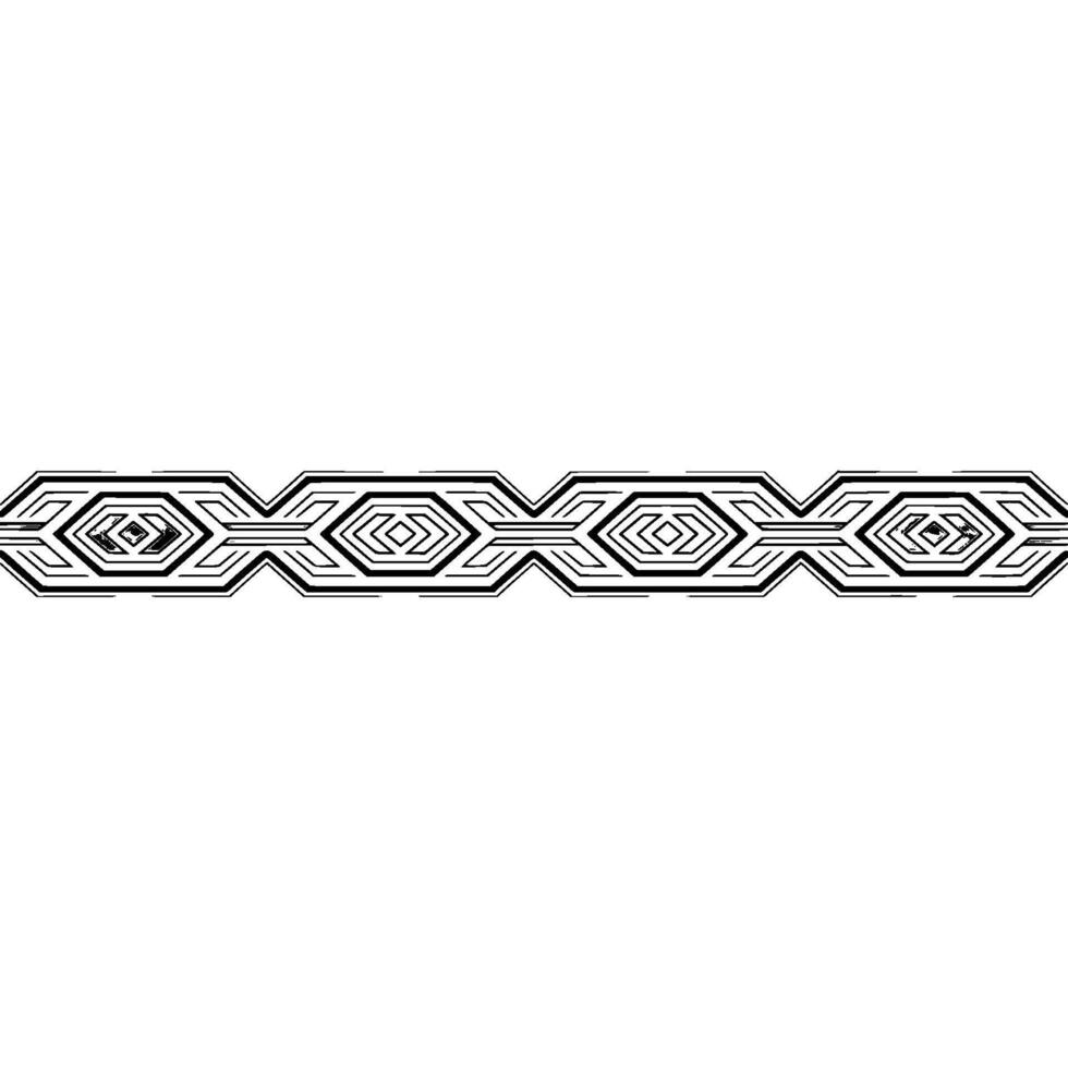Geometric Border With Symmetry, Elegant Element for Print vector