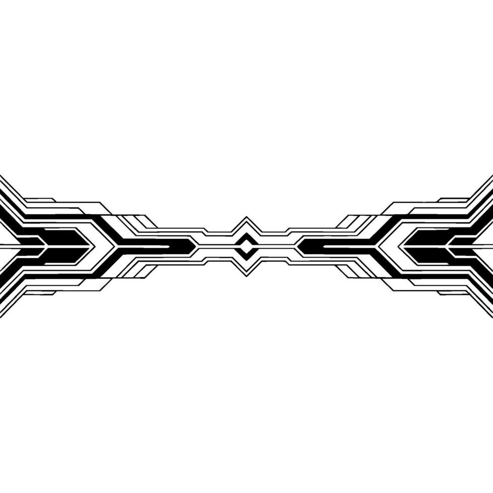 Futuristic Tech Line Border, Geometric , Minimalist Abstract vector
