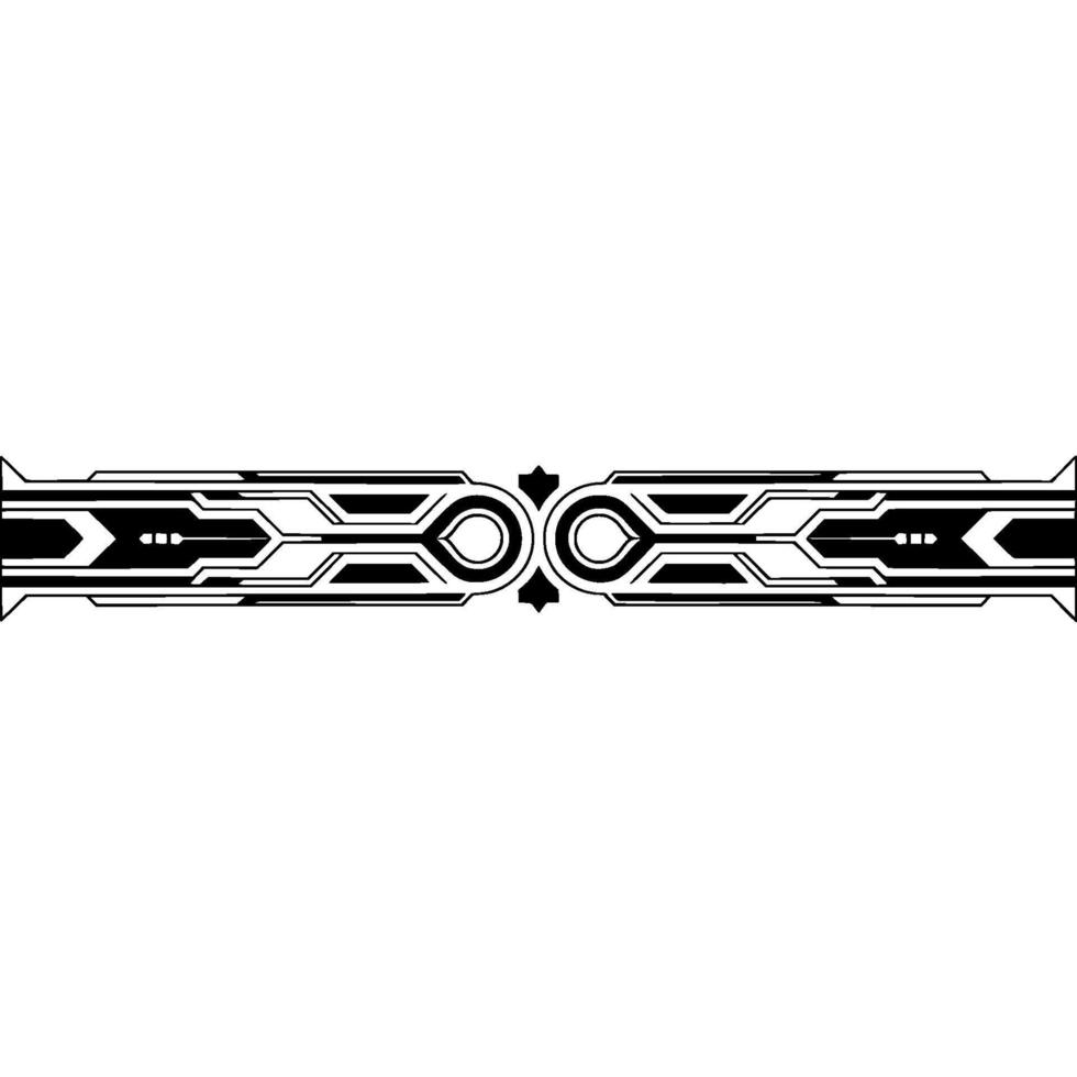 Techinspired Border Minimalist Geometric vector